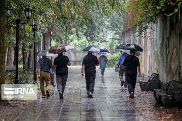 Lluvia de verano en Rasht
