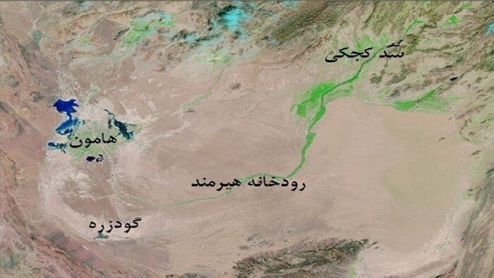تالاب هامون کاملا خشک شده است/ حقابه ایران پشت سد کمالخان