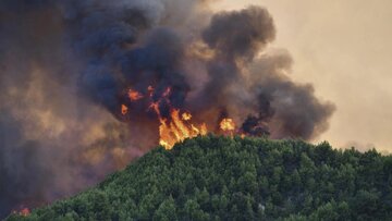 ششمین روز آتش سوزی در یونان/ مهار آتش دشوار است 