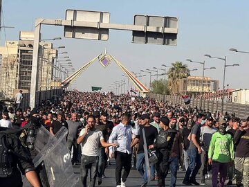 اعتراض دربغداد؛ الکاظمی خواستار خروج معترضان از منطقه سبز شد