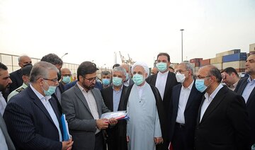 فیلم / بازدید رئیس قوه قضائیه از انبارهای منطقه ویژه اقتصادی بوشهر