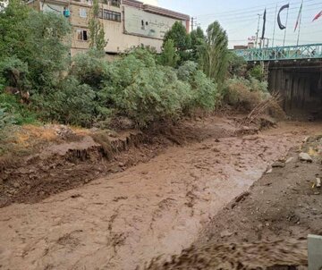 فرماندارشهرستان پردیس: ترافیک سنگین بلوار بومهن به دلیل پس زدگی آب رودخانه است /پل تخریب نشده