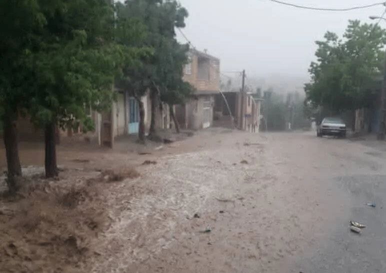 وقوع سیلاب در روستاهای شهرستان بن چهار محال و بختیاری 