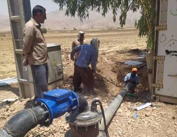 مشکل کم آبی سه روستای دره شهر مرتفع شد