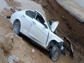 هشت مجروح و یک فوتی ناشی از واژگونی خودروی سواری در بهار همدان