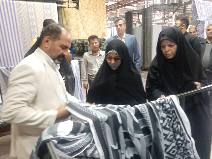 کمک دولت به افزایش تولیدات کارخانه کرپ‌ناز کرمانشاه با آزاد کردن ماشین‌آلات در گمرک