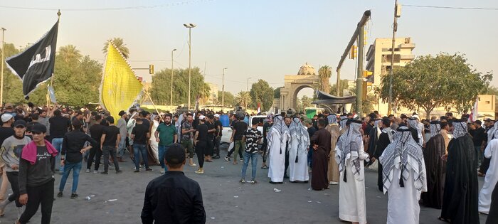تظاهرات حمایت از مشروعیت و حاکمیت در بغداد برگزار شد