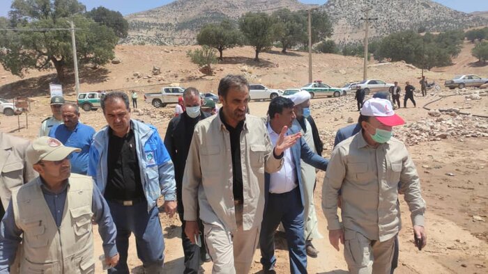 رییس سازمان مدیریت بحران از مناطق سیلزده شهرستان لردگان دیدن کرد