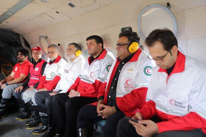 روایتی از حضور مسئولان بین المللی امداد در مناطق سیلزده