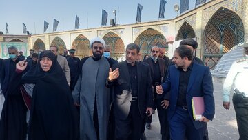 وزیر میراث فرهنگی از طرح مرمت امامزاده حسین(ع) قزوین بازدید کرد