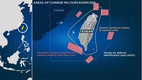 رزمایش چین در اطراف تایوان؛ ۹۰۰ پرواز مجبور به تغییر مسیر شدند