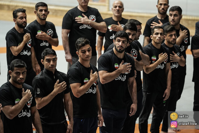 رخت عزای سرور و سالار شهیدان بر تن کمپ کشتی حاج قاسم+ عکس