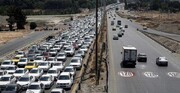 ترافیک در آزادراه تهران - کرج - قزوین سنگین است 