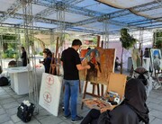 کارگاه نقاشی «هنر عاشورایی» در پهنه رودکی برپا شد