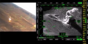 حمله هوایی روسیه به لانه‌ تروریست‌های تحت حمایت آمریکا در سوریه + فیلم