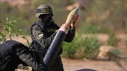 رزمایش نظامی جهاد اسلامی فلسطین در غزه + فیلم