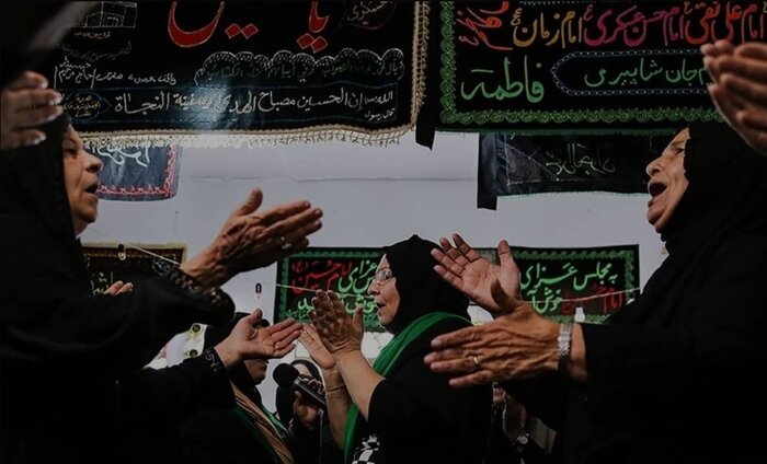 عزاداری ایستاده زنان بوشهری شورآفرین و منحصر به فرد