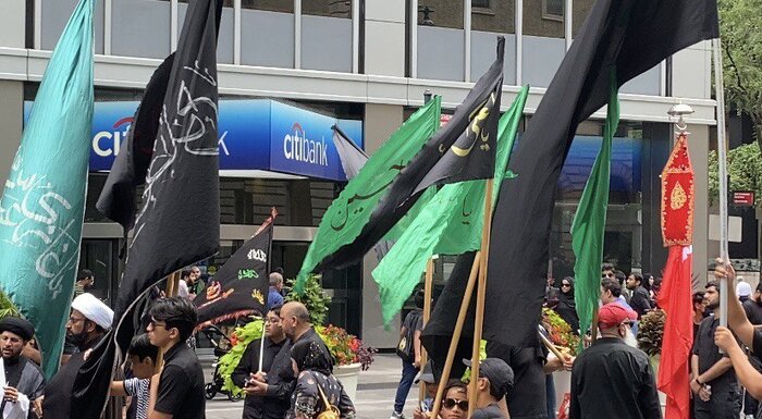 شور حسینی در "روز حسین" (ع) در قلب نیویورک