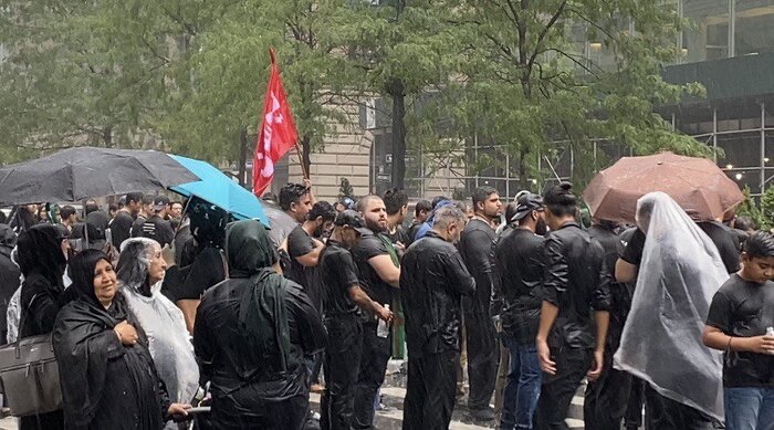 شور حسینی در "روز حسین" (ع) در قلب نیویورک