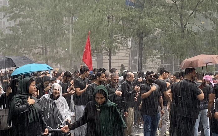 شور حسینی در "روز حسین" (ع) در قلب نیویورک