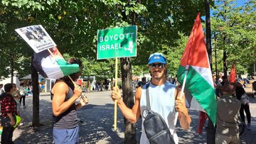 La manifestation pro-gaza en France