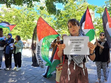La solidarité des militants européens avec la nation palestinienne + photo