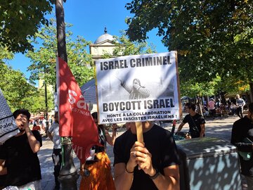 La manifestation pro-gaza en France