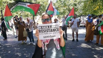 La manifestation pro-gaza en France