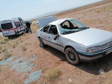 واژگونی دو سواری در استان سمنان ١٠ مصدوم داشت