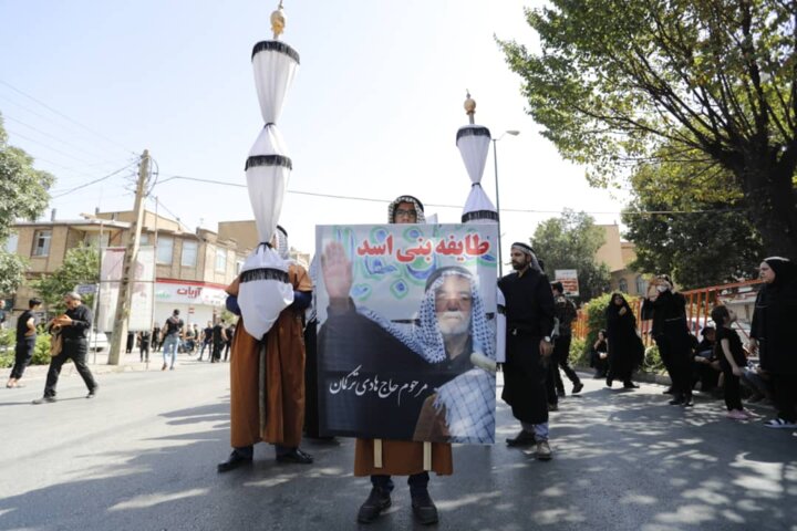 دارالمومنین همدان در سومین روز شهادت امام حسین (ع) به سوگ نشست