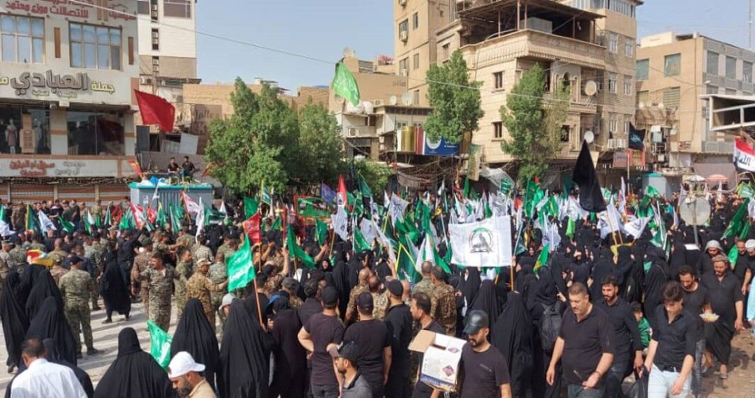 الحشدالشعبی با اقتدار آمد؛ کربلا امنترین جای جهان شد + فیلم