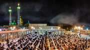 برگزاری مراسم قرائت زیارت ناحیه مقدسه در آستان مقدس حضرت عبدالعظیم(ع)