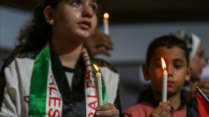 هر کودک شهید فلسطینی شمعی برافروخته است/ گرامیداشت کودکان شهید در غزه