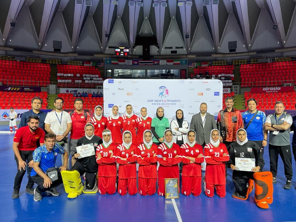 تیم ملی هاکی زنان ایران با یک پله ارتقا در رتبه پنجم آسیا ایستاد