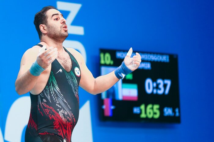 هتریک طلایی معتمدی در قونیه/ حمله ناموفق به رکورد دسته ۱۰۲ کیلوگرم وزنهبرداری جهان