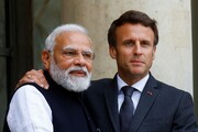 گفت‌ وگوی رهبران فرانسه و هند در مورد اوکراین 