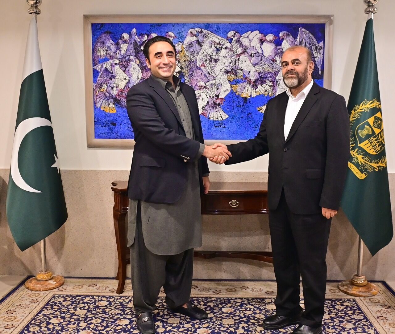 ایرانی وزیر برائے مواصلات اور شہری ترقی کی پاکستانی وزیر خارجہ سے ملاقات