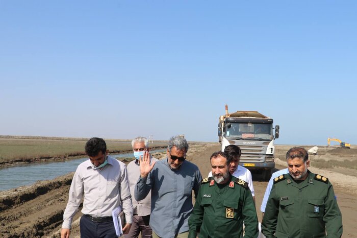 ۴۰ دستگاه ماشینآلات سنگین قرارگاه خاتم آماده لایروبی خلیج گرگان است