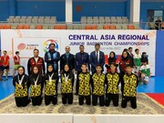 Iran nat'l junior badminton team back home with 12 medals