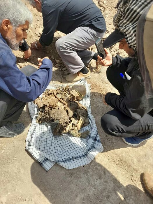 پیکر مطهر شهید در هنگام آمادهسازی مواکب شلمچه کشف شد