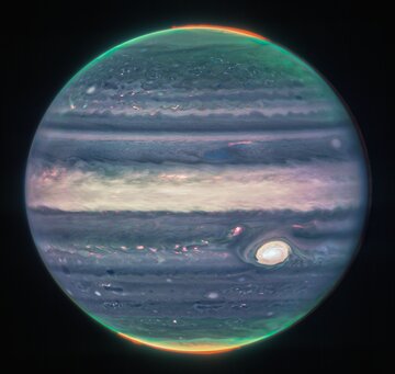 تلسکوپ جیمزوب تصاویری بی‌سابقه از سیاره مشتری منتشر کرد