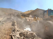 ۵۴ واحد تجاری غیرمجاز در محله خلازیر تهران تخریب شد