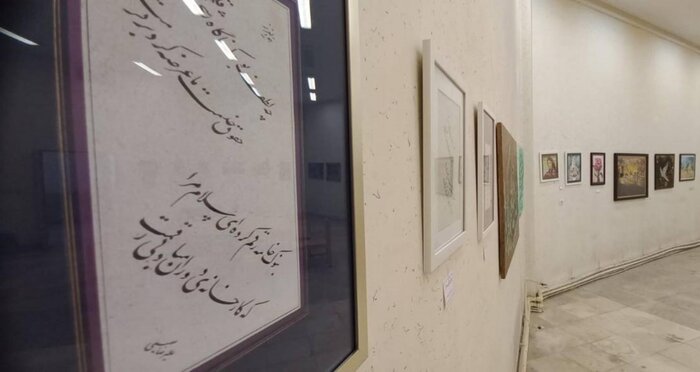 نمایشگاه هنرهای تجسمی و خوشنویسی دولت عشق در قرچک افتتاح شد