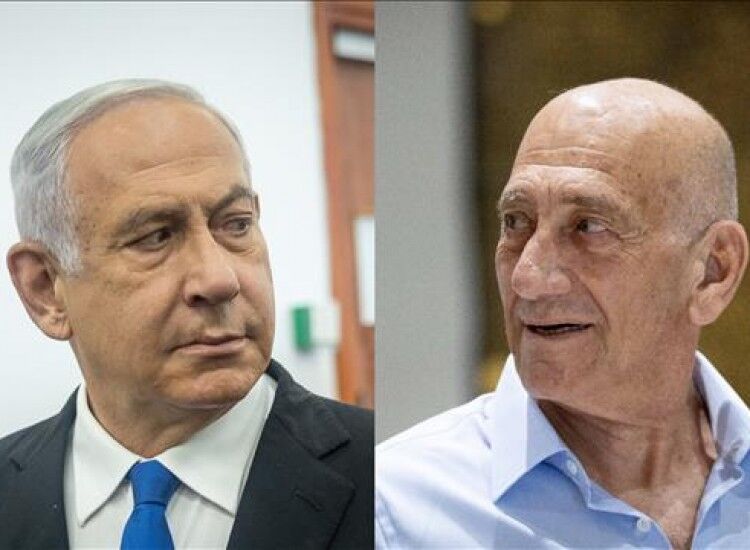 درخواست اولمرت از دولت‌های جهان برای تحریم کابینه نتانیاهو