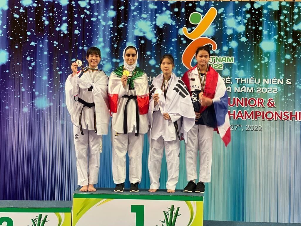 Championnats d'Asie juniors : 9 médailles de toutes les couleurs remportées par les taekwondoïstes iraniens