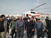 ورود معاون اول رییس جمهور به پایانه مرزی چذابه در خوزستان