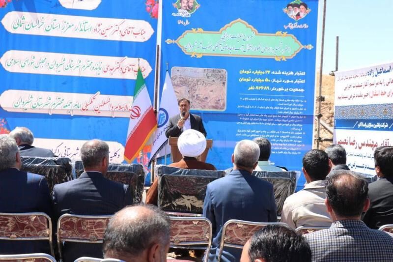 ۱۰۷ طرح عمرانی و صنعتی در شهرستان شیروان افتتاح و کلنگ زنی شد