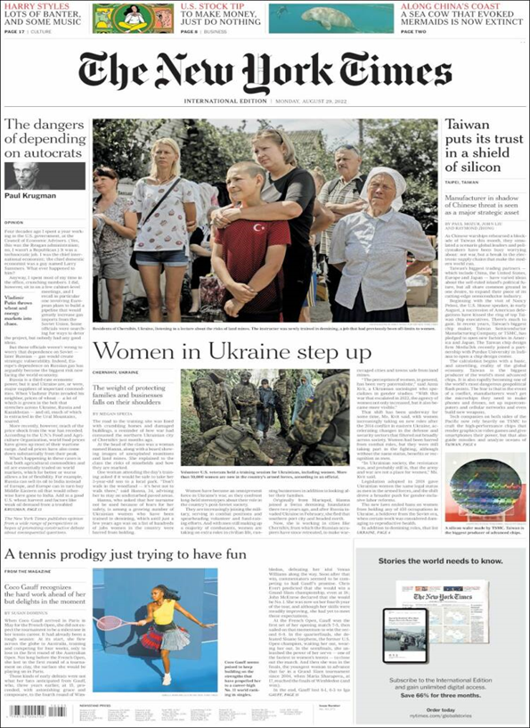 عناوین روزنامههای مطرح جهان؛ 30 آگوست 2022 3