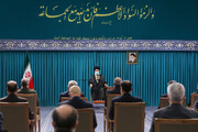ایرانی صدر اور کابینہ کے اراکین نے قائد اسلامی انقلاب سے ملاقات کی