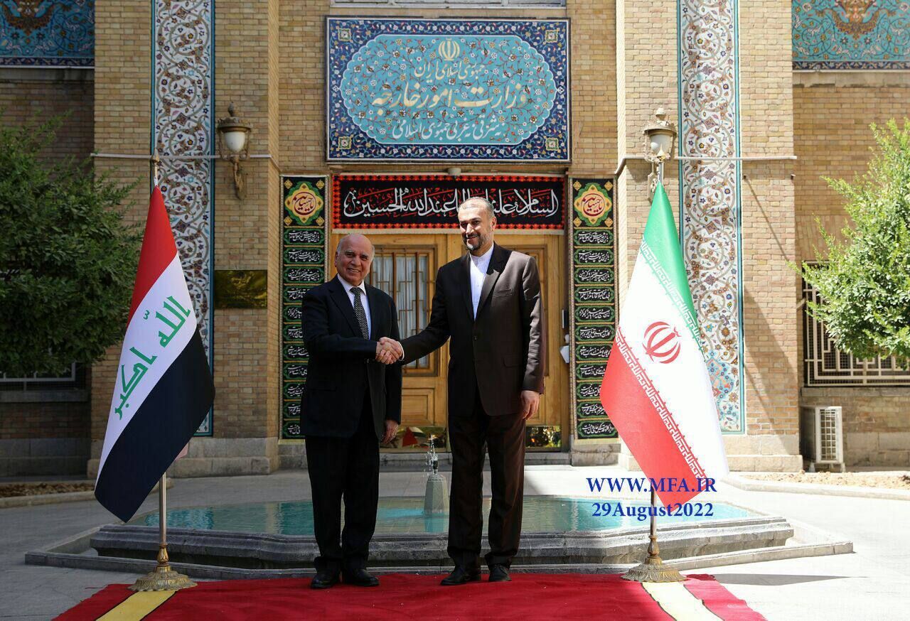 ایرانی وزیر خارجہ کا عراق میں قومی یکجہتی اور اتحاد کے تحفظ کی ضرورت پر زور